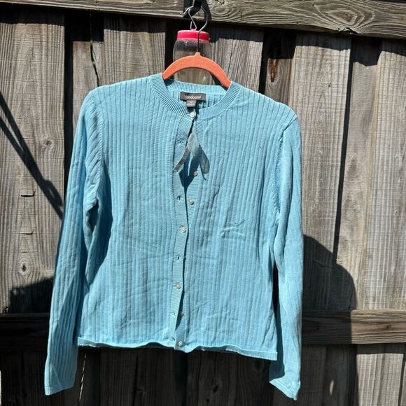Mendocino Sky Blue Knit Cardigan - Picture 1 of 5